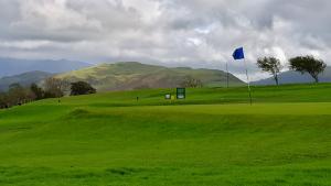 Blustery conditions on the course